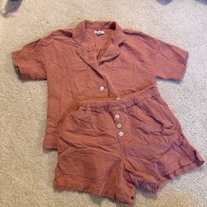 Madewell Lightestspun Oversized Short Pajama Set